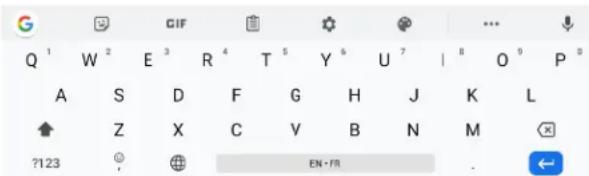 HTC Desire 19+ - Saisie de texte - 1