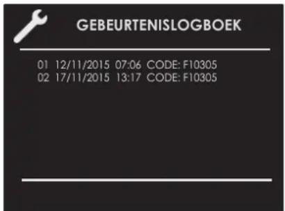 Fulgor Milano FCLSO 6023 TEM BK - Gebeurtenislogboek - 1