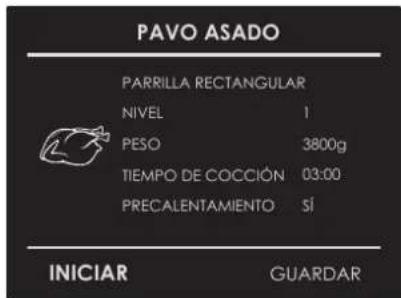 Fulgor Milano FCLSO 6023 TEM BK - Seleccione una receta ya definida: - 2