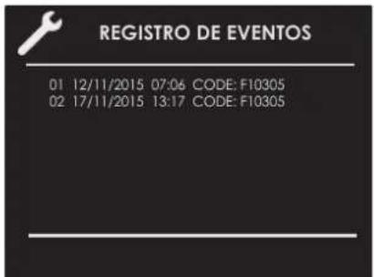 Fulgor Milano FCLSO 6023 TEM BK - Registro de eventos - 1