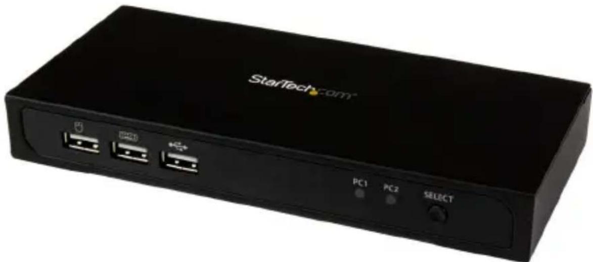 StarTech.com SV231MDPU2 - 2ポート Mini DisplayPort KVMスイッチ - USB 2.0対応、KVMケーブル付属 - 1