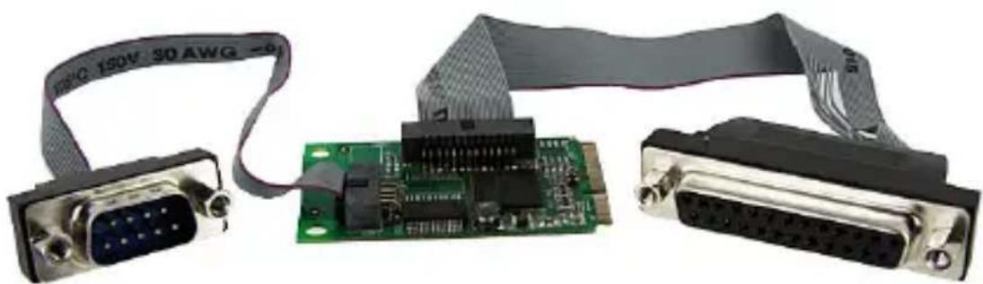 StarTech.com PEX1S1PMINI - Carte Adaptateur Combo Mini PCI Express : 1 Port Série, 1 Port Parallèle - 1