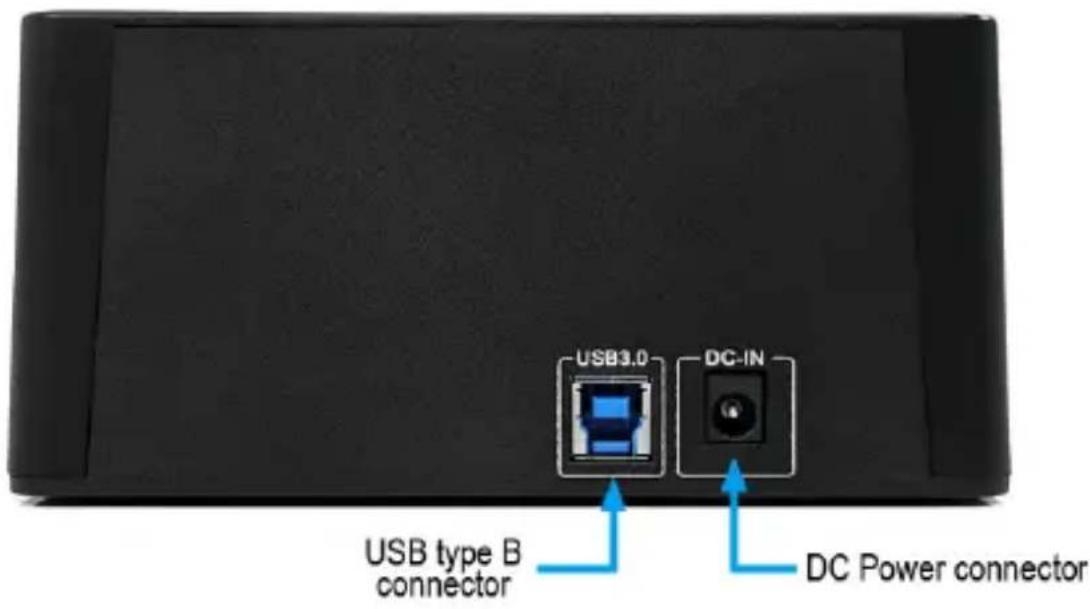 StarTech.com SATDOCK22U3S - Vue Arrière - 1