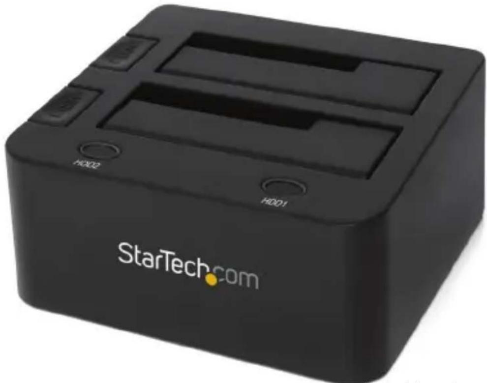 StarTech.com SATDOCK22U3S - Station D'Accueil Disque Dur SuperSpeed USB 3.0 vers Dual SATA 2.5/3.5" - 1