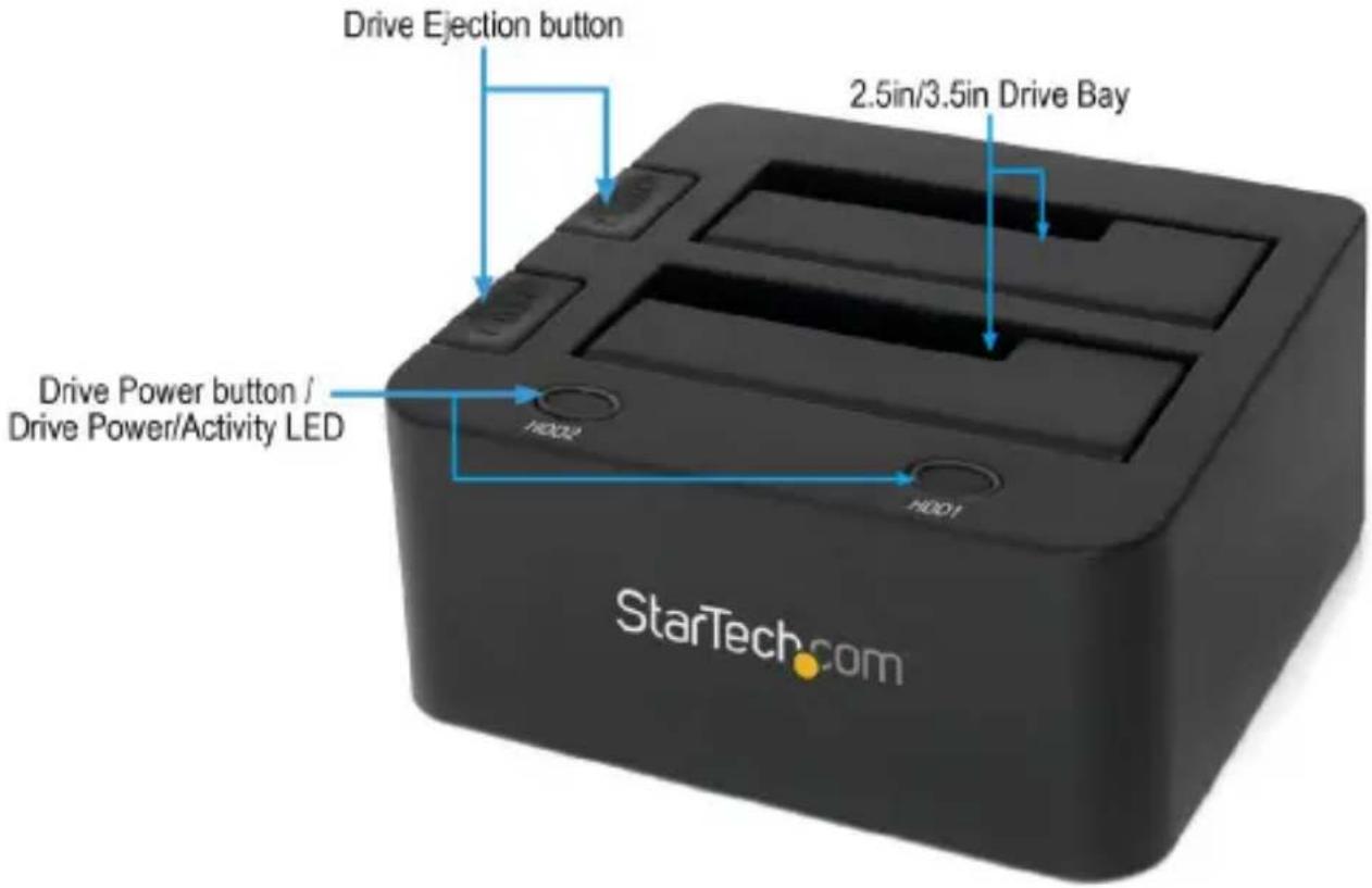 StarTech.com SATDOCK22U3S - Vue Avant - 1