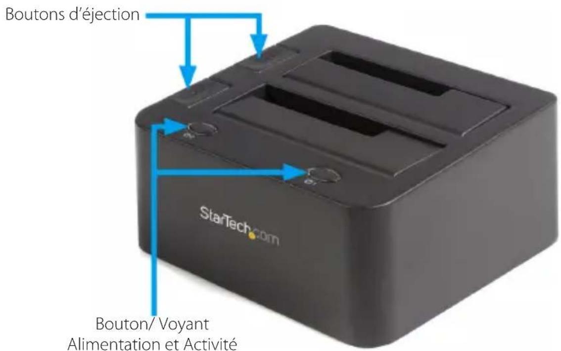 StarTech.com SATDOCK2UEGB - SATDOCKU2GB / SATDOCKU2EU Vue Arrière - 4