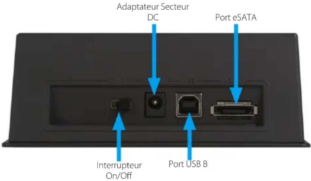 StarTech.com SATDOCK2UEGB - SATDOCKU2GB / SATDOCKU2EU Vue Arrière - 2