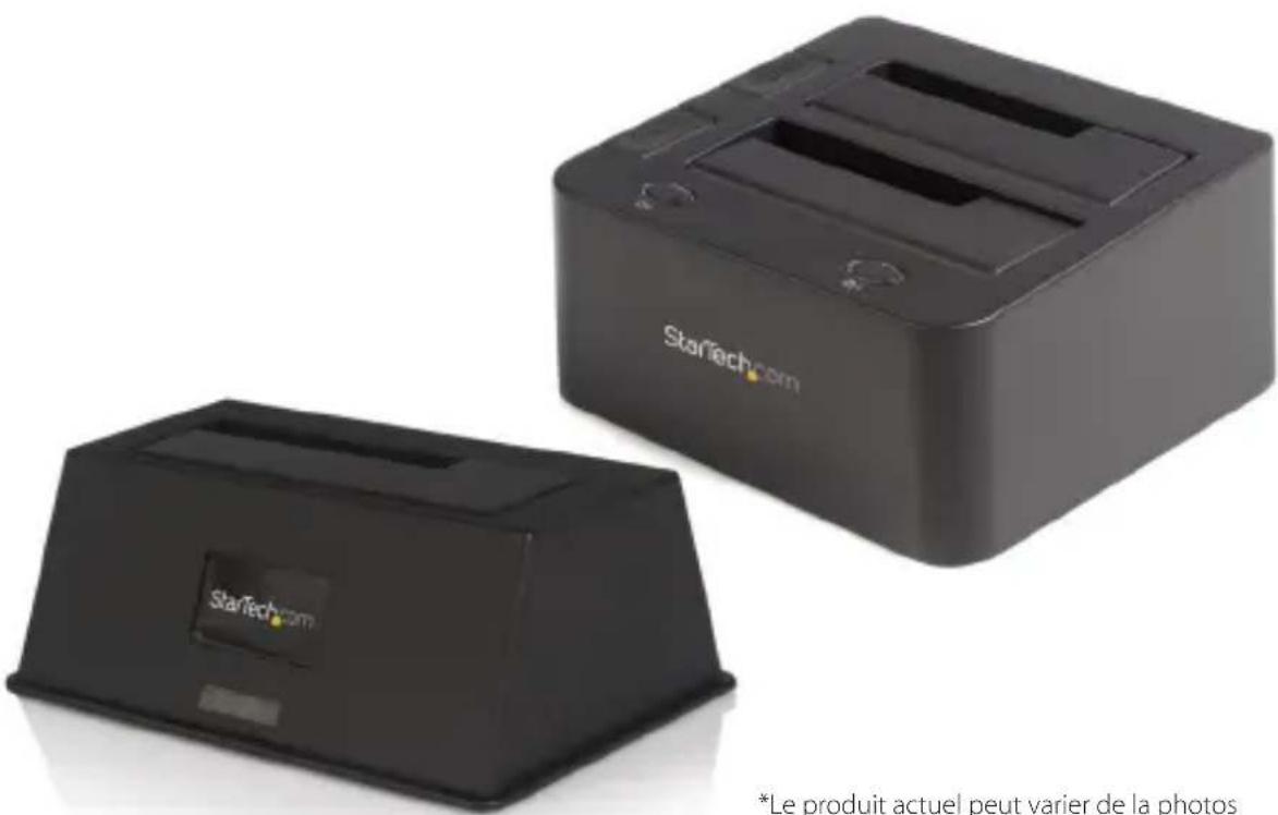 StarTech.com SATDOCKU2EGB - Station d'Accueil Disques Durs SATA 2.5/3.5" - 1