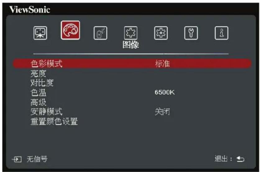 VIEWSONIC HC4K159 - 图像菜单 - 1