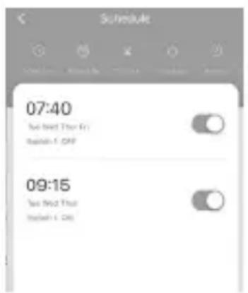 Bearware 306973 - Schedule mode: - 1