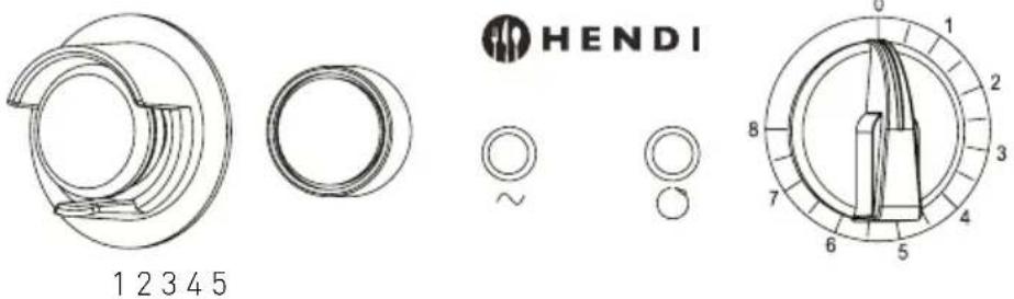 Hendi 229224 - Control panel - 1