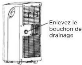 Enlevez le bouchon de drainage