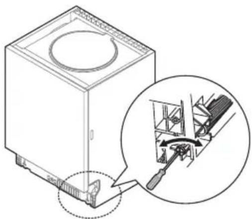 MIDEA MDWEB1303MS-W - Schritt 3. Einstellung der Türfederspannung - 1