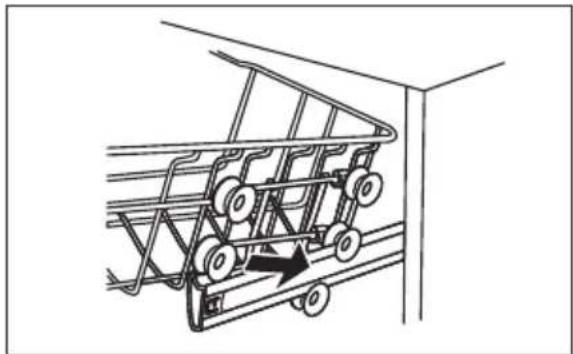 MIDEA MDWEB1303MS-W - Adjusting the upper basket - 3