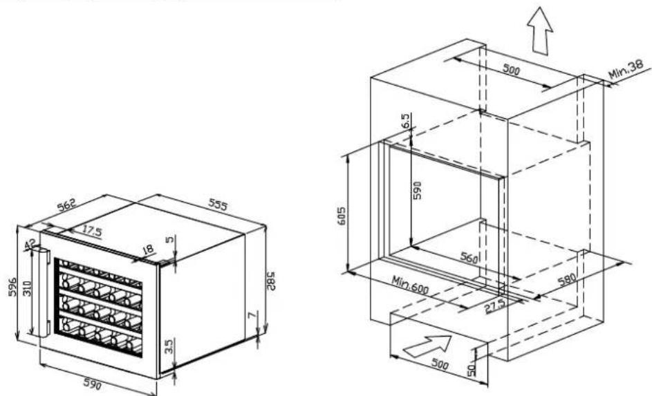 TEKA RVI 20041 GBK - Instructiuni și specificații pentru încastrare - 1