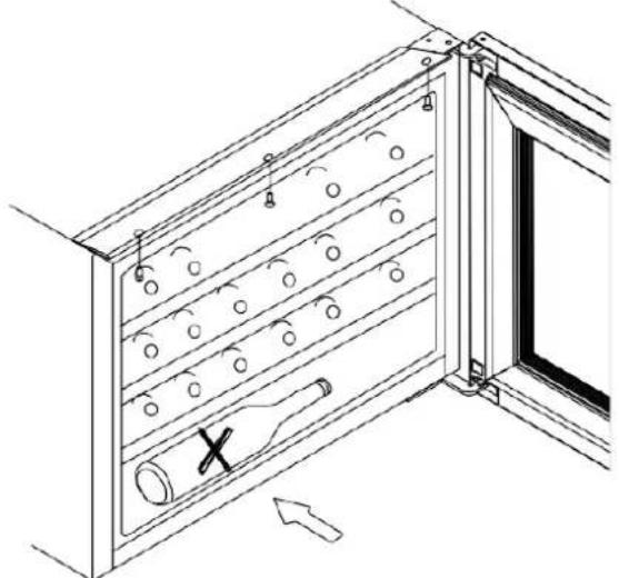 TEKA RVI 460 - Atencion ao colocar as garrafas de vinho - 1