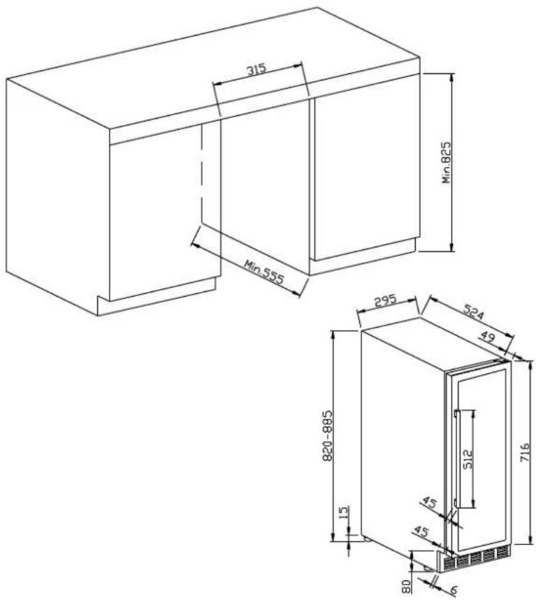 TEKA RVU 10020 GBK - Installationsvorschriften für den Einbau - 1