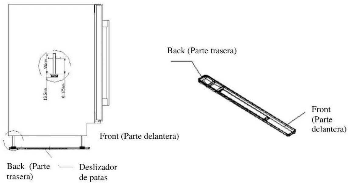 TEKA RVU 10020 GBK - USO DE LOS DESLIZADORES DE LAS PATAS - 1