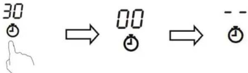 TEKA IBF 64200 S - Setting the timer to turn one cooking zone off - 4