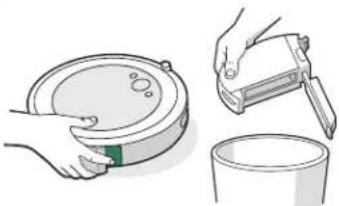 IROBOT Roomba Combo 5 - Pulizia dei sensori cassetto raccogli polvere pieno - 1