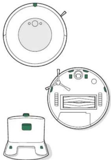 IROBOT Roomba Combo 5 - Pulizia dei sensori, della finestra della telecamera e dei contatti di ricarica - 1
