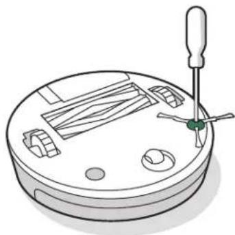 IROBOT Roomba Combo 5 - Nettoyage de la brosse latéraleNettoyage - 1