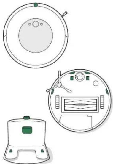 IROBOT Roomba Combo 5 - Nettoyage des capteurs, de la fenêtre de caméra et des contacts de chargement - 1