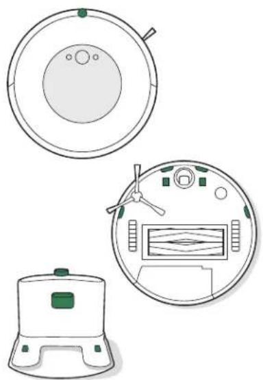 IROBOT Roomba Combo 5 - Czyszczenie czujników, okienka kamery i styków ładowania - 1