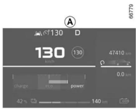 A 66779 130 D 130 130 km/h 47410 km 0,0 km charge eco power 42% 140 km