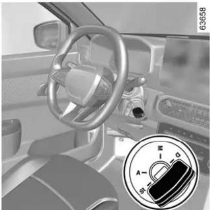 DACIA Spring - DÉMARRAGE, ARRÊT DU MOTEUR - 1