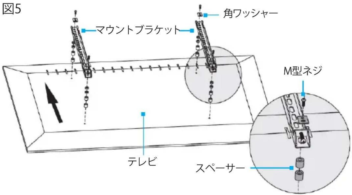 StarTech.com FPWARTS1 - テレビマウントブラケットの装着 - 1
