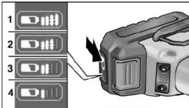 Flex SHE 16 18.0-EC - Battery state of charge - 1