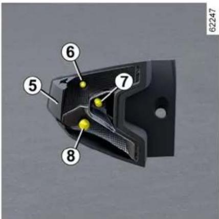 DACIA Nouveau Duster - FEUX, ÉCLAIRAGES : REMPLACEMENT DES LAMPES - 4
