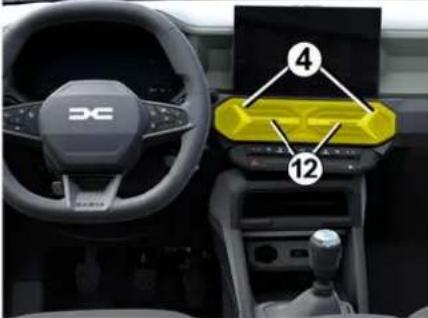 DACIA Nouveau Duster - Aérateur 1 - 3