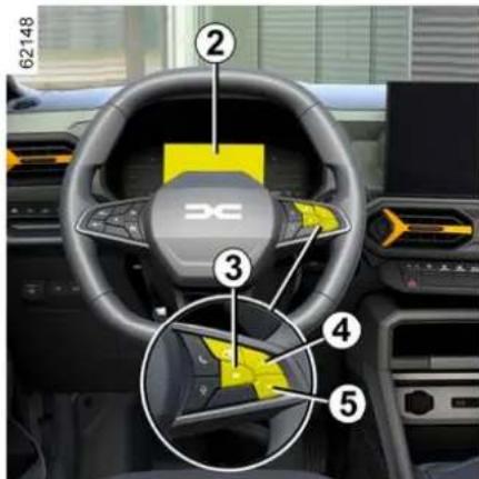 DACIA Nouveau Duster - Commande de selection du mode de carburant GPL/essence 1 - 1