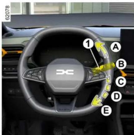 DACIA Nouveau Duster - Position particulière de l'essuyage avant (position service) - 1