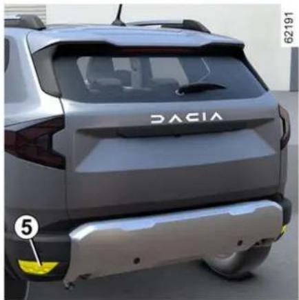 DACIA Nouveau Duster - FEUX, ÉCLAIRAGES : REMPLACEMENT DES LAMPES - 1