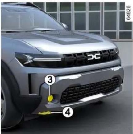 DACIA Nouveau Duster - FEUX, ÉCLAIRAGES : REMPLACEMENT DES LAMPES - 1