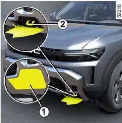 DACIA Nouveau Duster - Points de remorquage avant et arrêté - 1