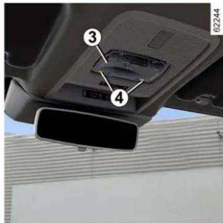 DACIA Nouveau Duster - Eclairage interieur : remplacement des lampes - 2