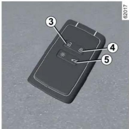 DACIA Nouveau Duster - Utilisation de la carte en télécommande - 1