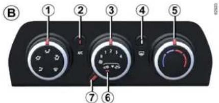 DACIA Nouveau Duster - Mise en service du mode isolation de l'habitacle/recyclage d'air - 1