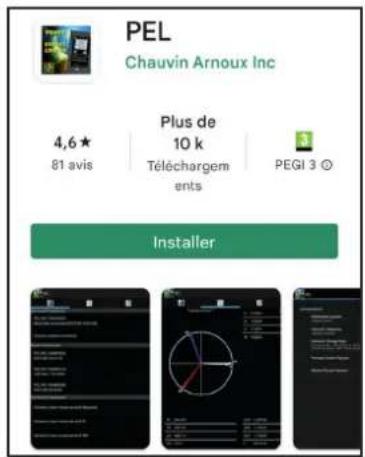CHAUVIN ARNOUX PEL 112 - APPLICATION PEL - 2
