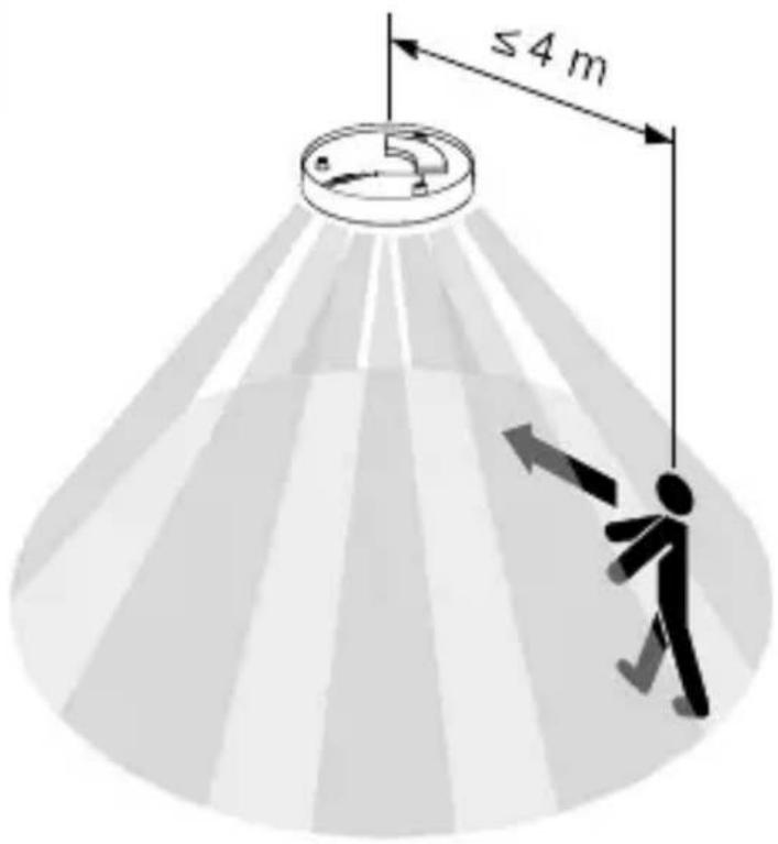 STEINEL RS PRO A30 SC - Detecting motion in the direction in which a person walks - 1
