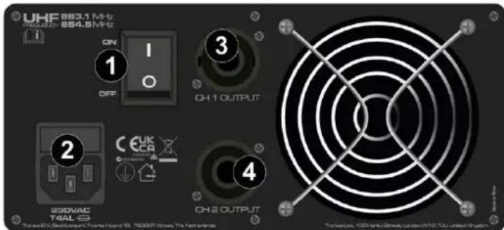 Vonyx VMA106 - CHANNEL 2 OUTPUT - 1