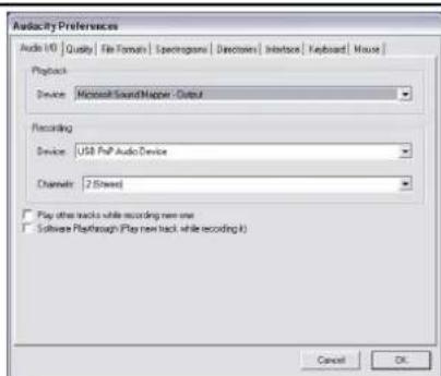 Audizio RP116BL - USING AUDACITY - 1