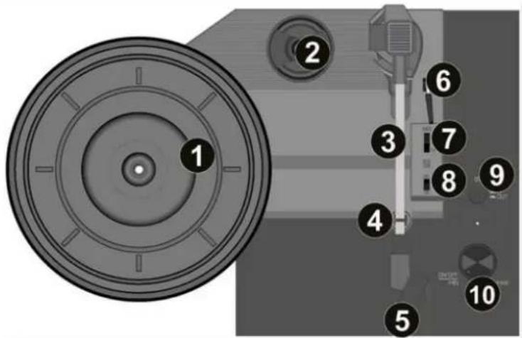 Audizio RP116BL - CONTROLES Y CONEXIONES - 1