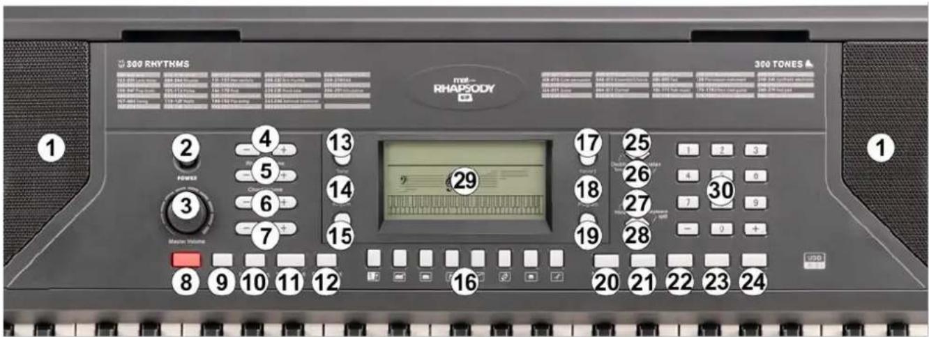 MAX Rhapsody61P - CONTROLES - 1