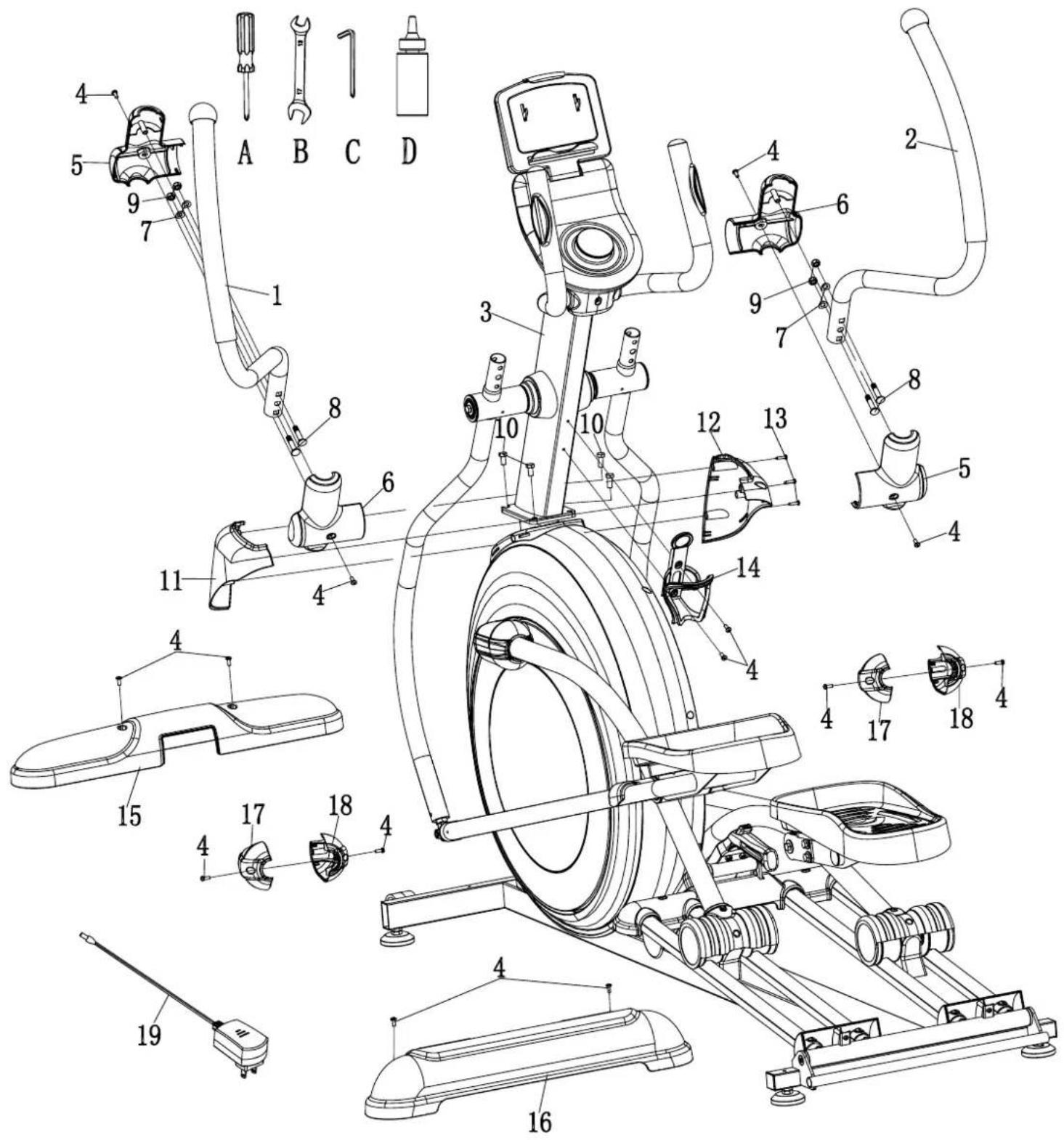 Skandika Carbon P26-S - EINSTELLEN DER STEIGUNG - 20