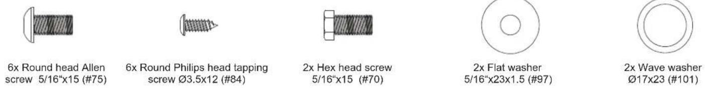 Skandika Cardiocross Carbon Pro II - Assembly set check list - 2